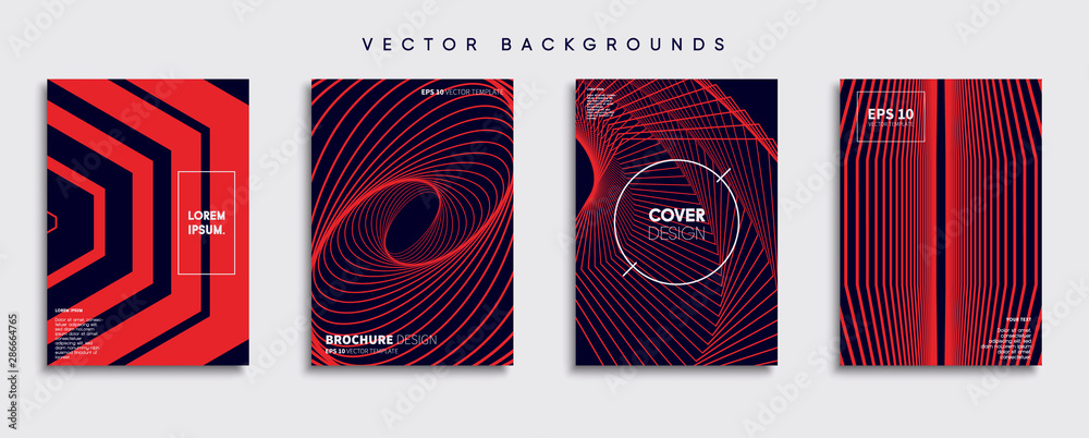 Minimal Vector cover designs. Future Poster template.