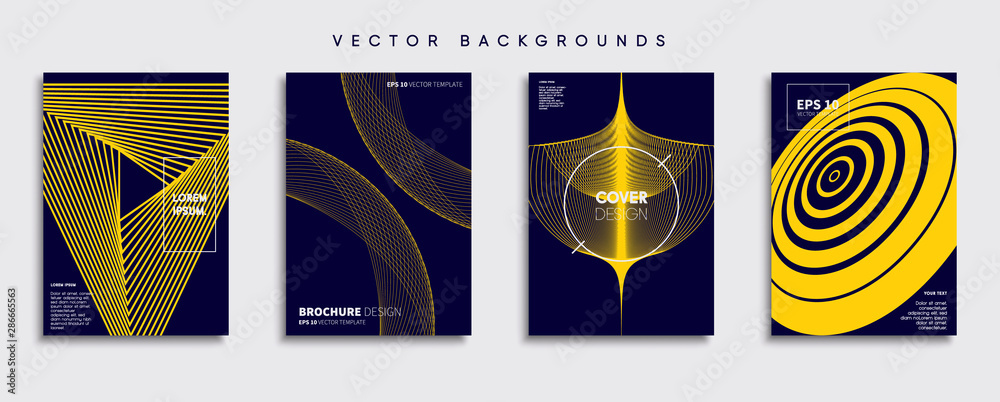 Minimal Vector cover designs. Future Poster template.