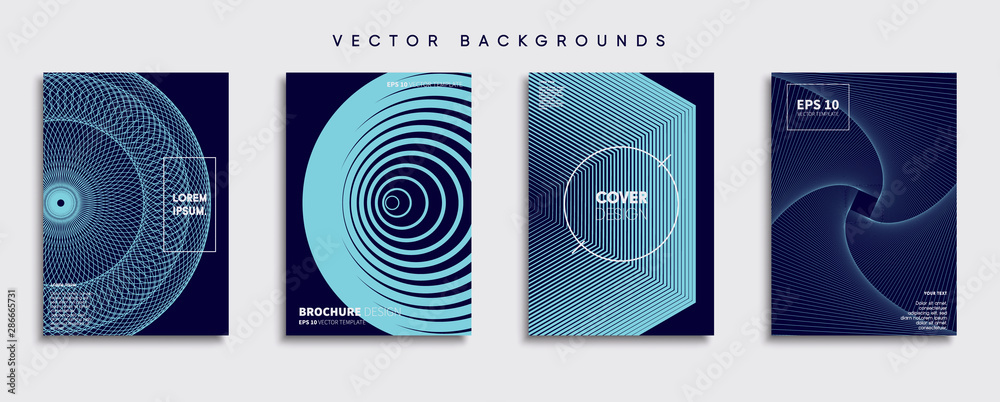 Minimal Vector cover designs. Future Poster template.