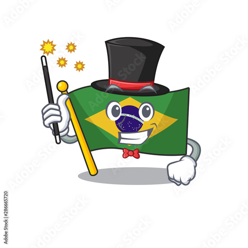 Magician brazil flag kept in mascot drawer