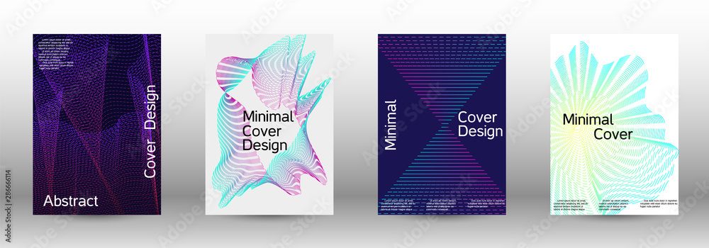 Cover design template set 