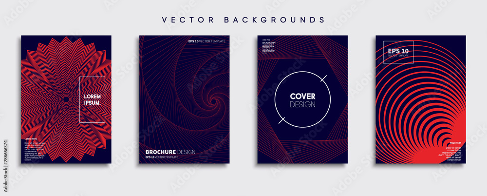 Minimal Vector cover designs. Future Poster template.