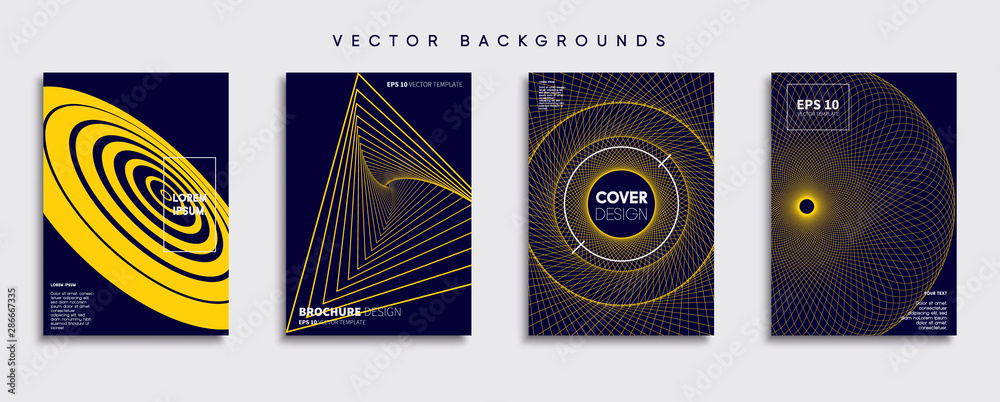 Minimal Vector cover designs. Future Poster template.