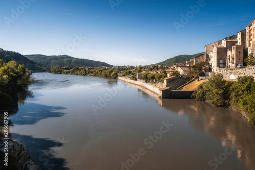 River Durance passes the town of Sisteron in France © Jon Ingall