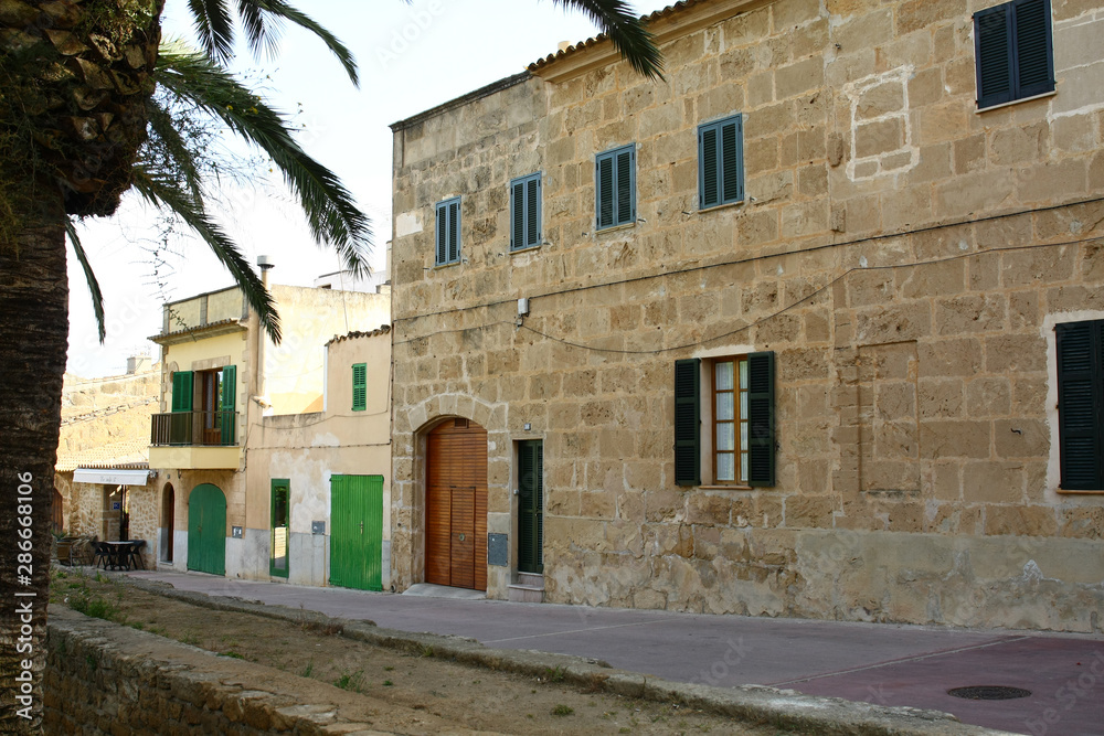 Alcudia old part of town on Mallorca island