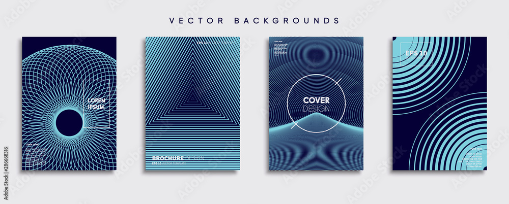 Minimal Vector cover designs. Future Poster template.