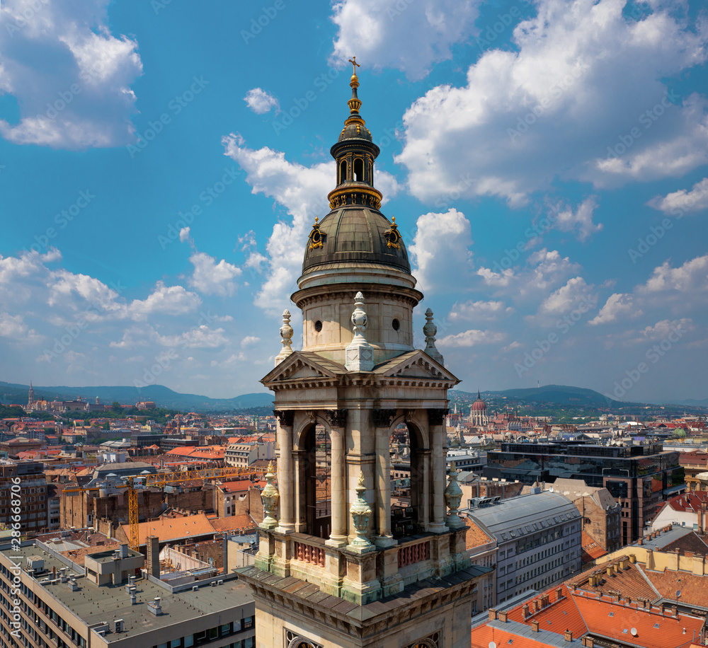 Obraz premium Budapest from the top of Saint Istvan Basilica. Hungary