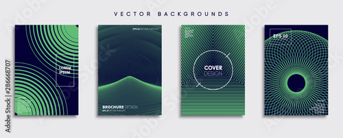 Minimal Vector cover designs. Future Poster template.
