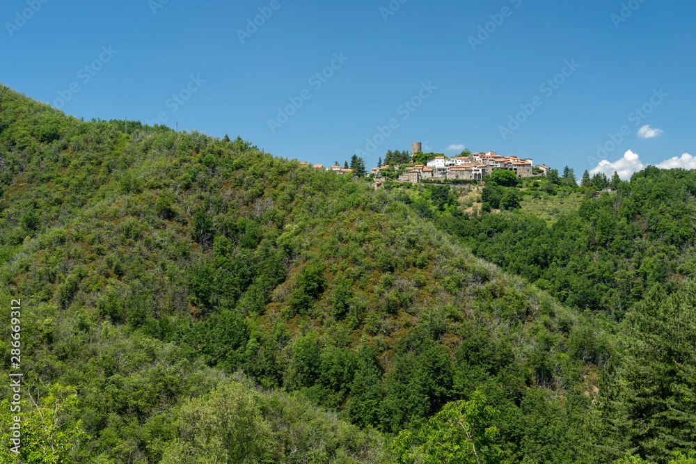 Fototapeta premium Panoramic view of Viano, Tuscany