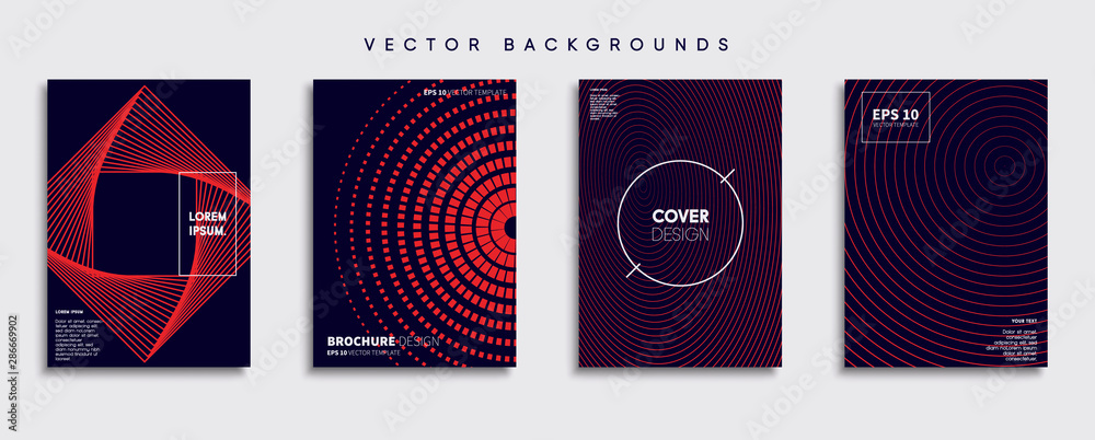 Minimal Vector cover designs. Future Poster template.