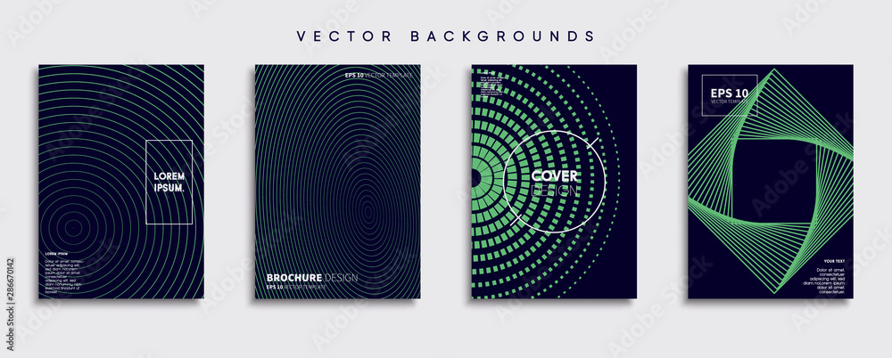 Minimal Vector cover designs. Future Poster template.
