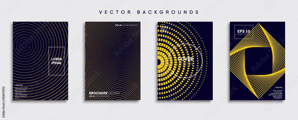 Minimal Vector cover designs. Future Poster template.