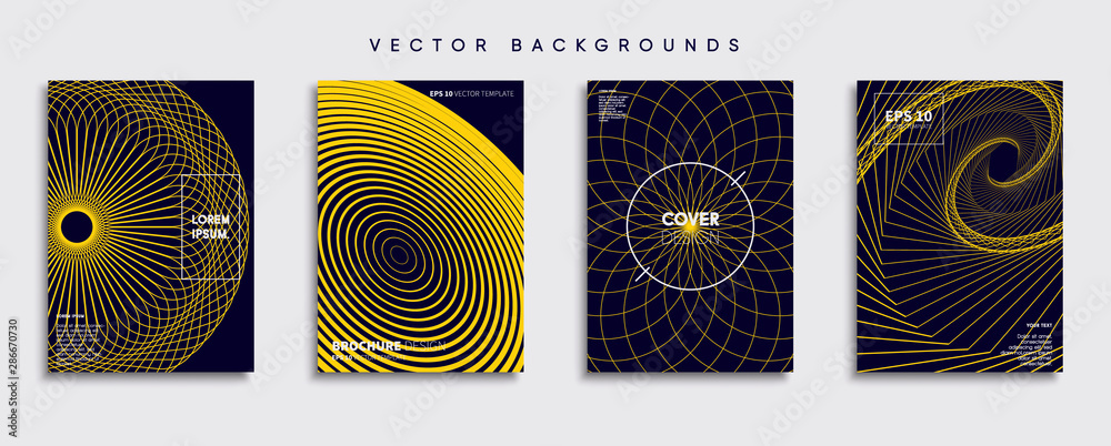 Minimal Vector cover designs. Future Poster template.