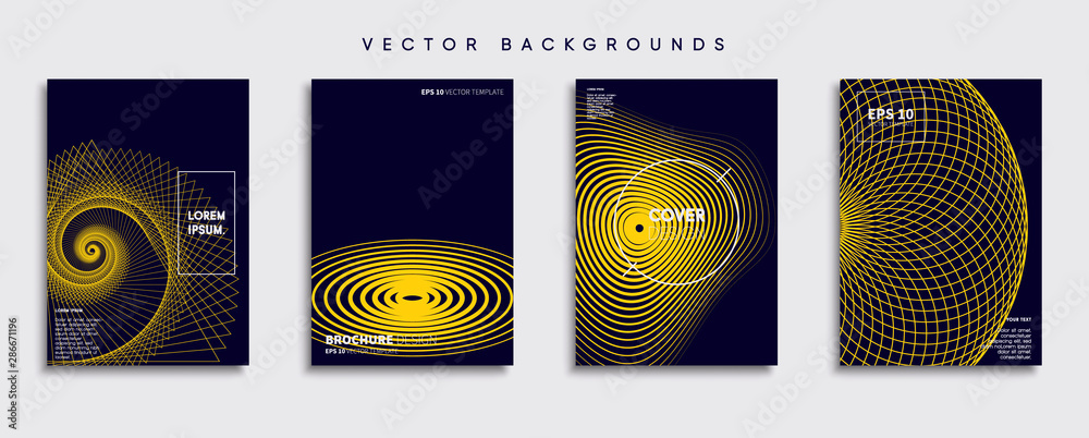 Minimal Vector cover designs. Future Poster template.