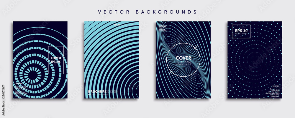 Minimal Vector cover designs. Future Poster template.