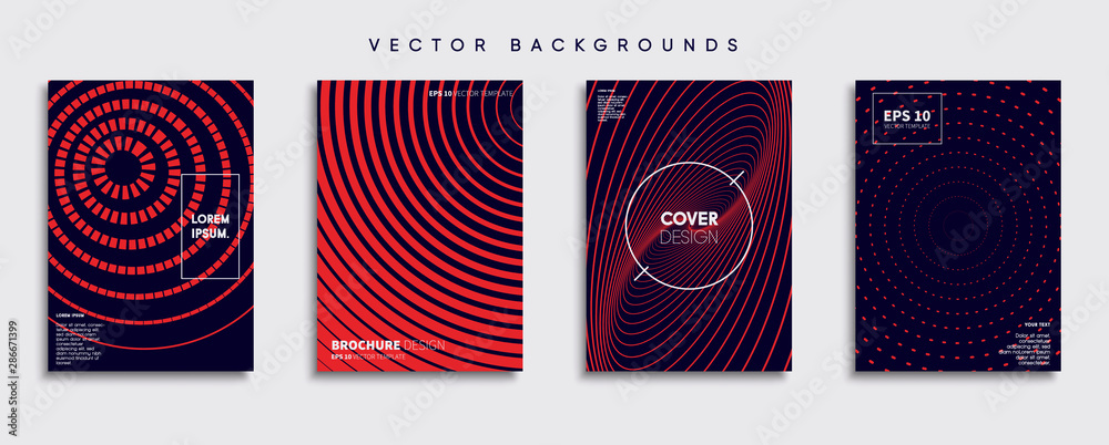 Minimal Vector cover designs. Future Poster template.