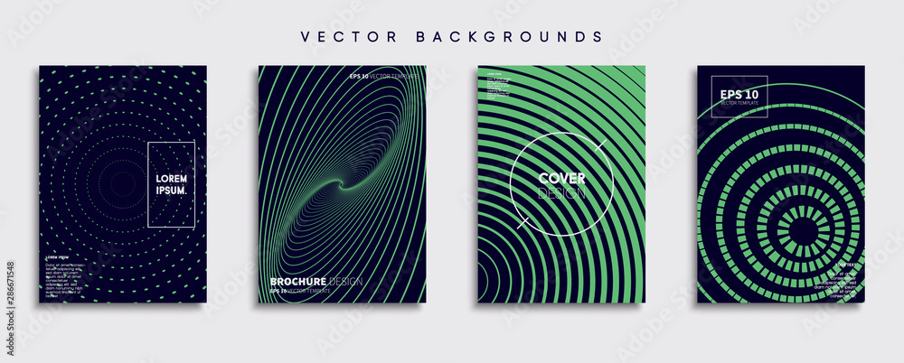 Minimal Vector cover designs. Future Poster template.