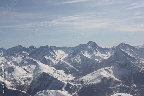 Les 2 Alpes depuis le pic Blanc - Massif de l'Oisans