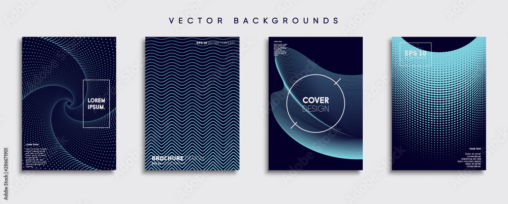 Minimal Vector cover designs. Future Poster template.