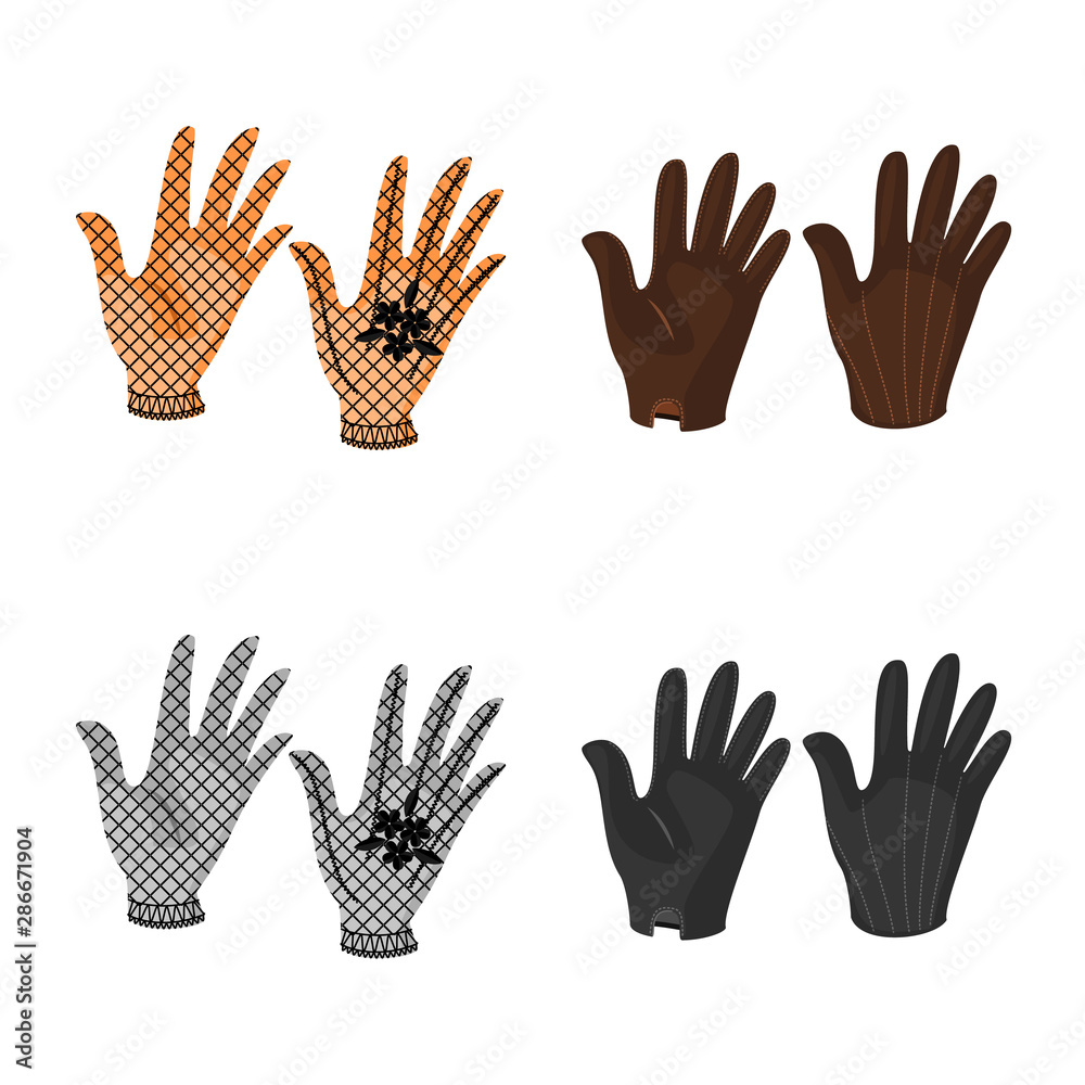 Obraz premium Isolated object of silhouette and safety symbol. Collection of silhouette and comfort stock symbol for web.