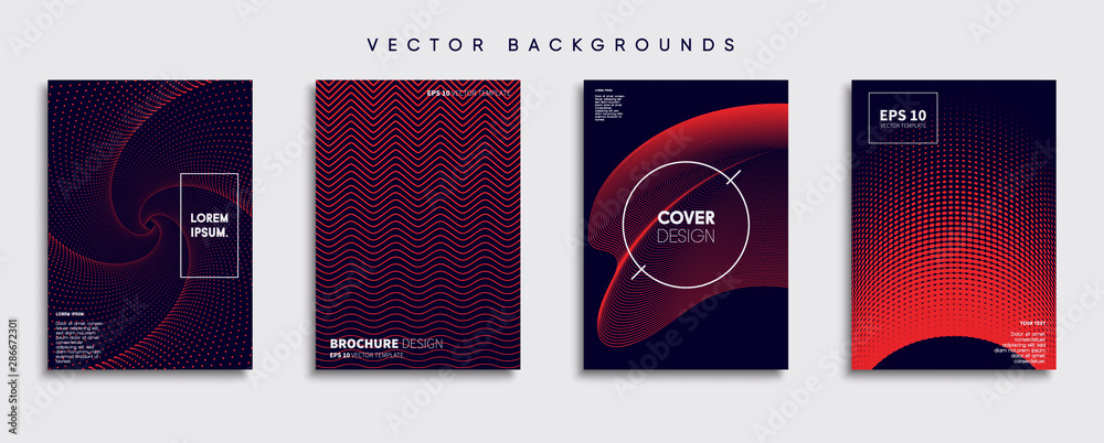Minimal Vector cover designs. Future Poster template.