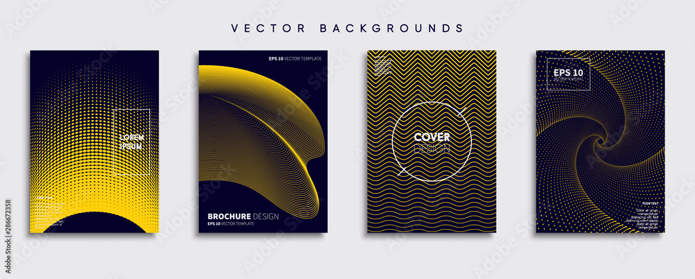 Minimal Vector cover designs. Future Poster template.