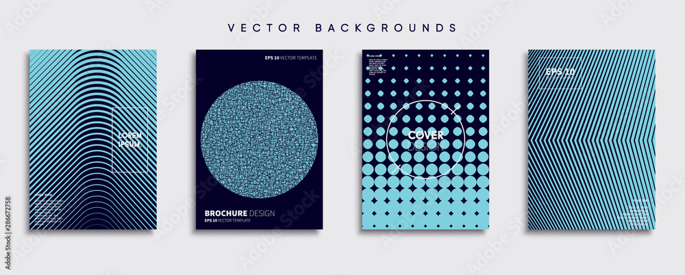 Minimal Vector cover designs. Future Poster template.