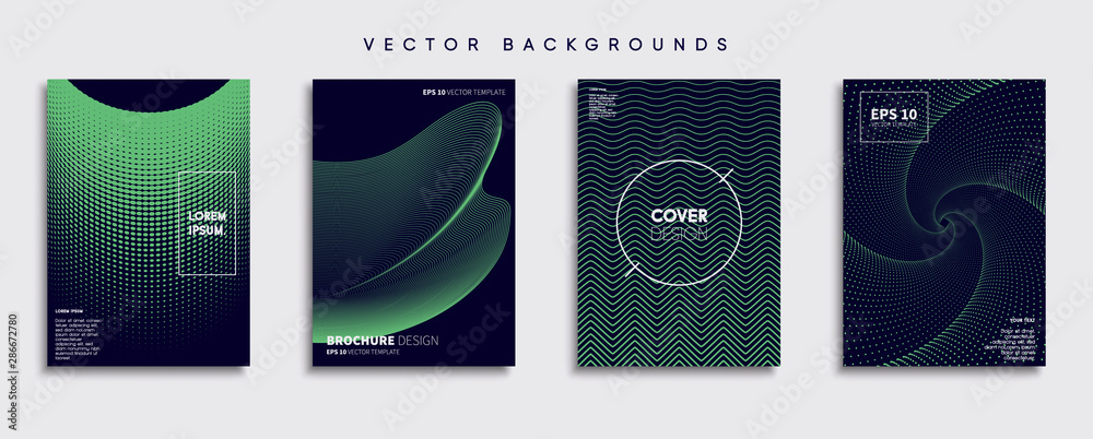 Minimal Vector cover designs. Future Poster template.