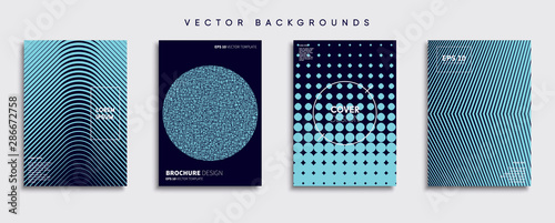 Obraz na płótnie Minimal Vector cover designs. Future Poster template. w salonie