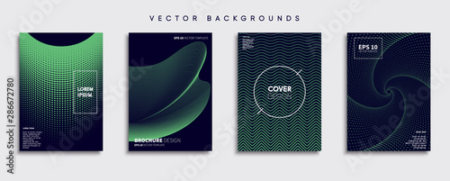 Obraz na płótnie Minimal Vector cover designs. Future Poster template. w salonie