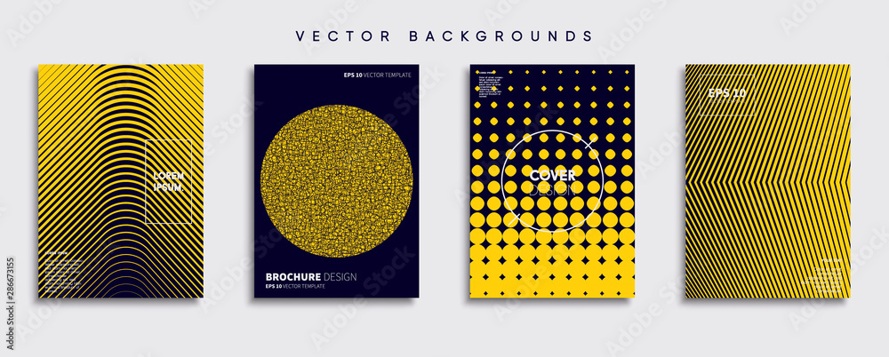 Minimal Vector cover designs. Future Poster template.