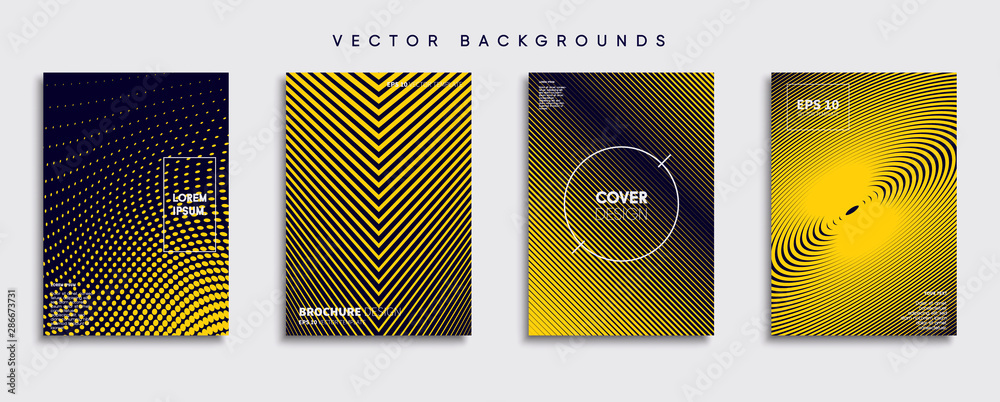 Minimal Vector cover designs. Future Poster template.