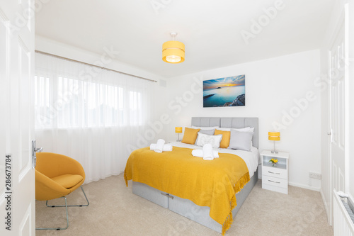 Interior of a modern bedroom