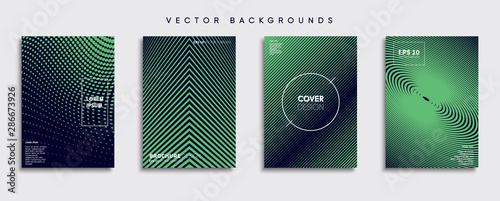 Obraz na płótnie Minimal Vector cover designs. Future Poster template. w salonie