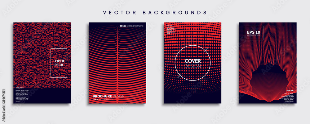 Minimal Vector cover designs. Future Poster template.