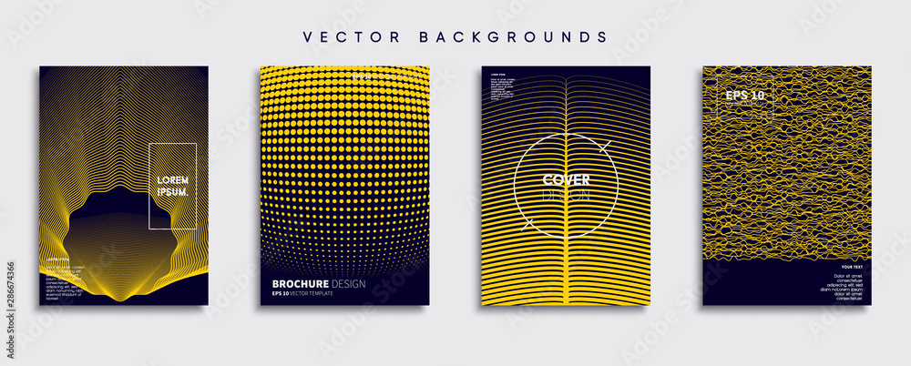 Minimal Vector cover designs. Future Poster template.