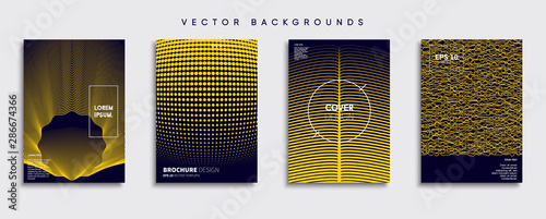 Obraz na płótnie Minimal Vector cover designs. Future Poster template. w salonie