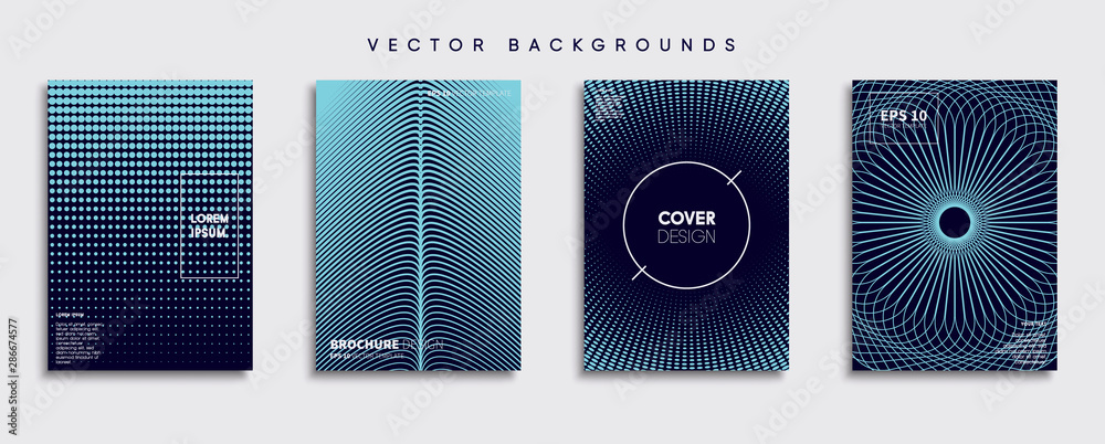 Minimal Vector cover designs. Future Poster template.