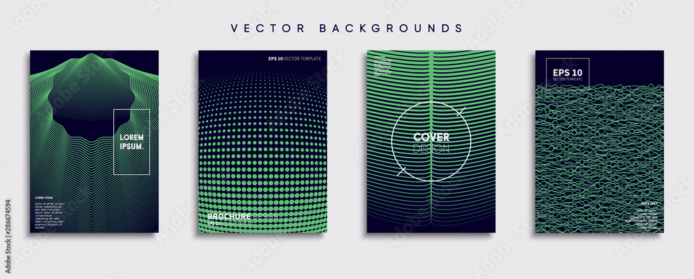 Minimal Vector cover designs. Future Poster template.