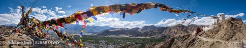 Panorama of Tsemo Gompa, in Leh, Ladakh