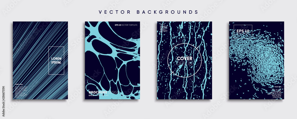 Minimal Vector cover designs. Future Poster template.