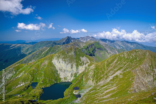 Fototapeta Naklejka Na Ścianę i Meble -  Mountain summer view from the top