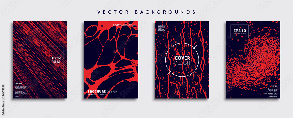 Minimal Vector cover designs. Future Poster template.