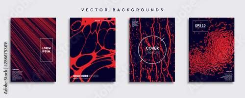 Obraz na płótnie Minimal Vector cover designs. Future Poster template. w salonie