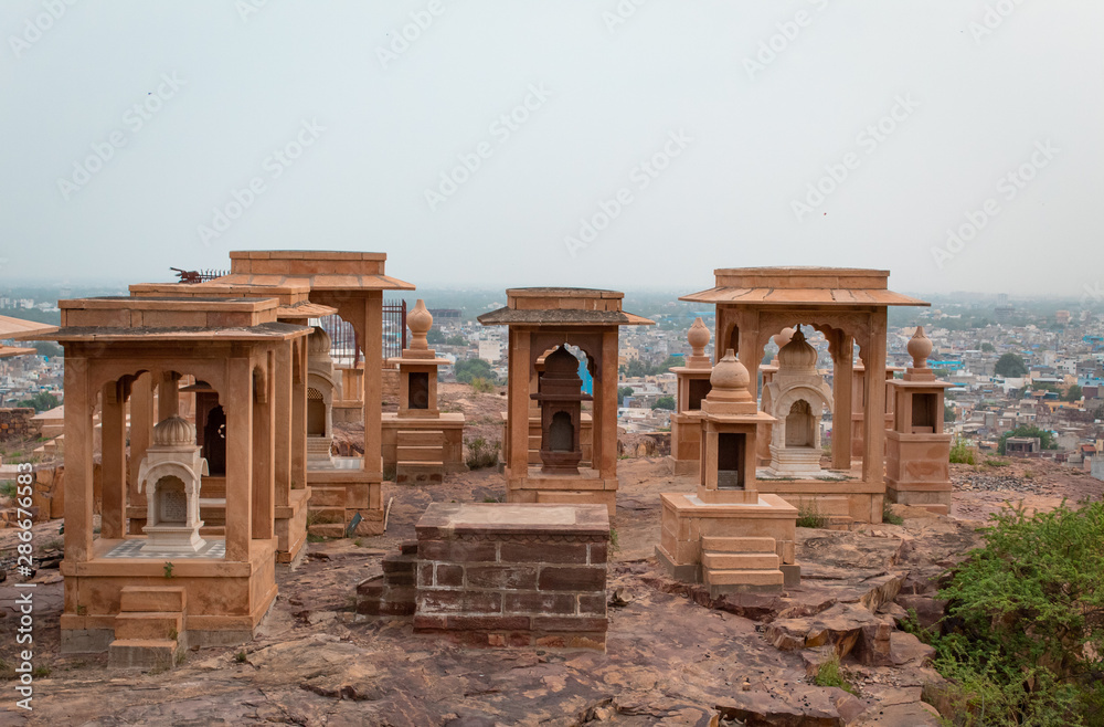 Cenotaphs of royal family of jodhpur, Rajasthan