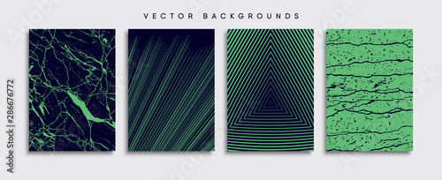 Obraz na płótnie Minimal Vector cover designs. Future Poster template. w salonie