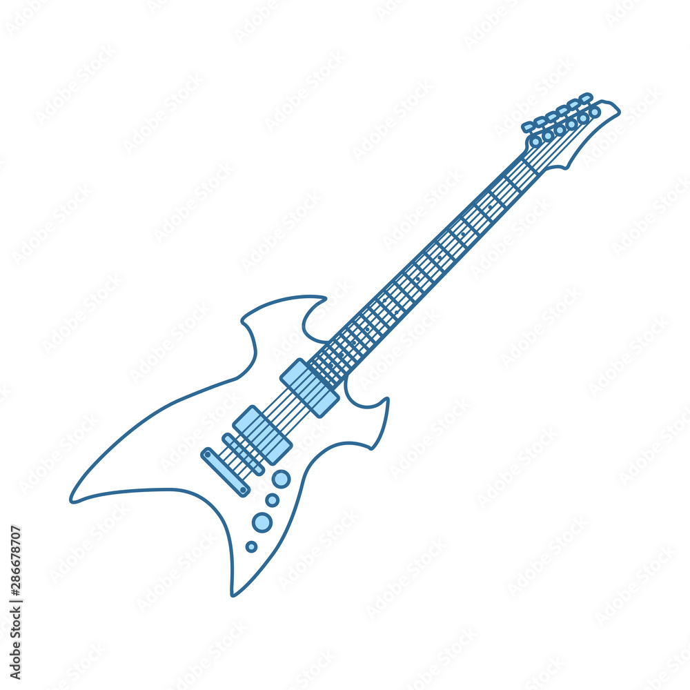 Obraz premium Electric Guitar Icon