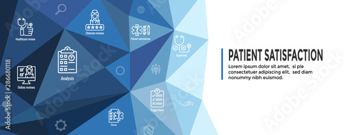 Patient Satisfaction Icon Set & Web Header Banner