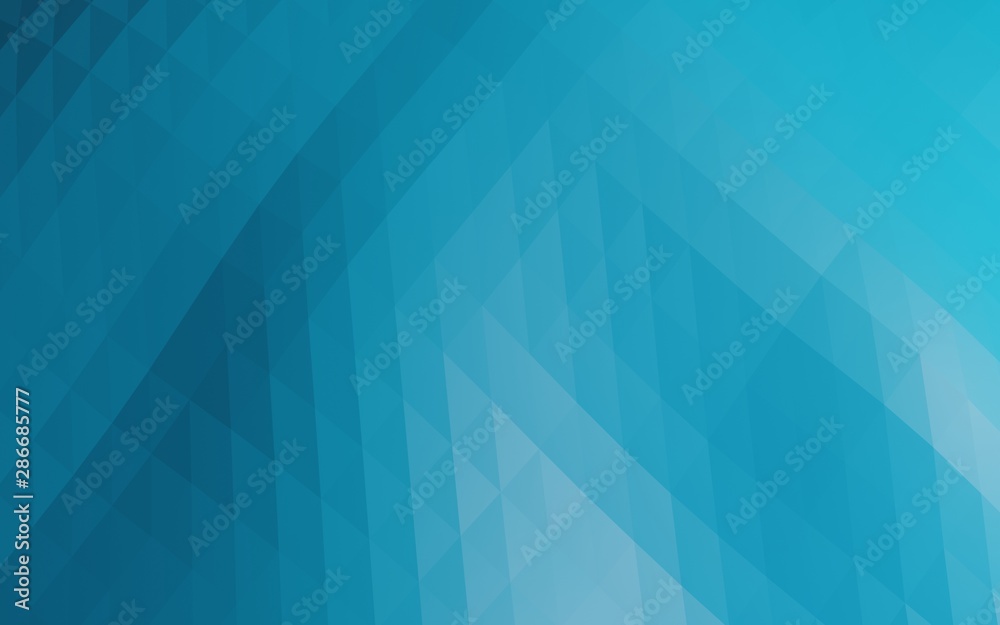 Blue abstract geometric rumpled triangular low poly 3d rendering 