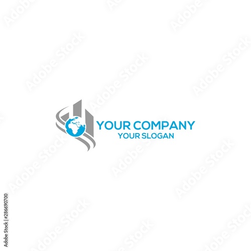 Global Accounting Logo Design Vector